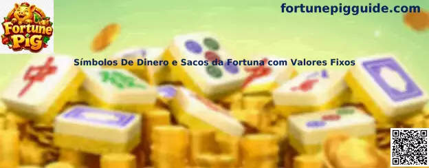 Símbolos De Dinero e Sacos da Fortuna com Valores Fixos