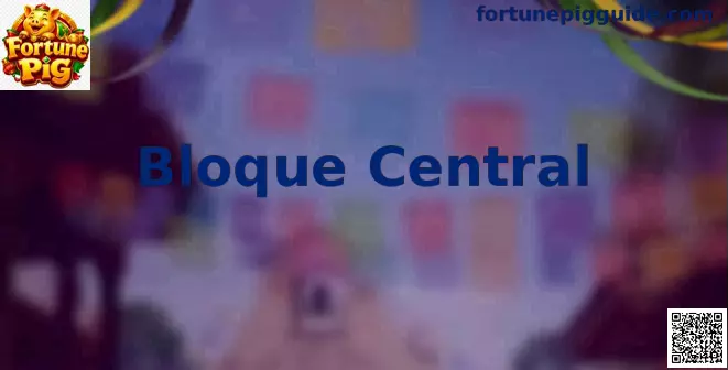 Vista del Bloque Central en Fortune Pig con símbolos y área principal de juego