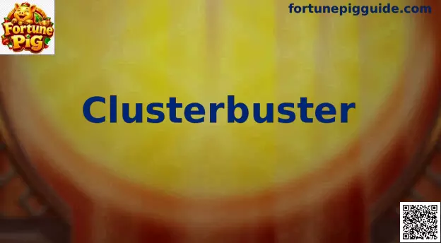 Ilustración de la mecánica Clusterbuster con bloques centrales y símbolos de tragamonedas